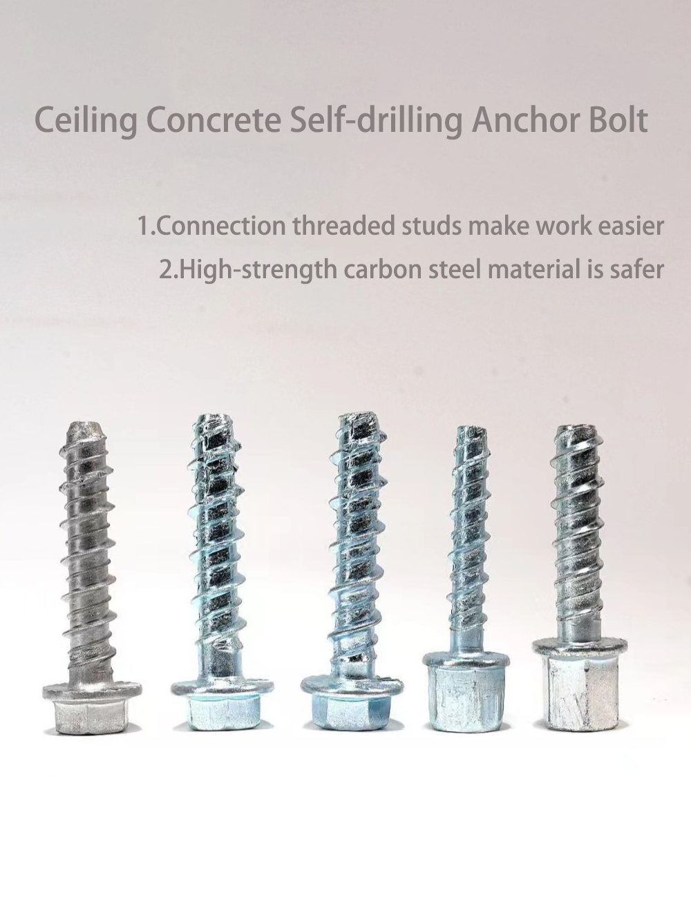 Ceiling concrete self-cutting Anchor Bolt Banner