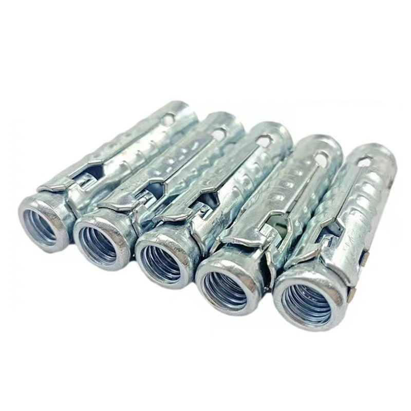 M12 M14 M18 Galvanized Carbon Steel Grade 4.8 8.8 10.9 12.9 Yellow Blue Zinc Plated 3PCS 4PCS Shield Anchor Fasteners Fix Bolt
