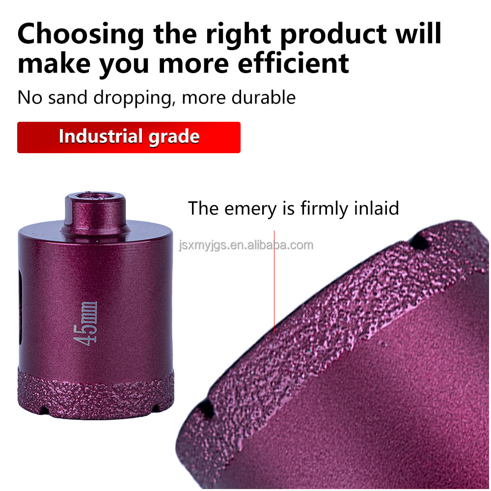 High Quality M10 Purple Series Diamond Core Drill Bit Is Suitable for Tile Drilling Decoration Processing