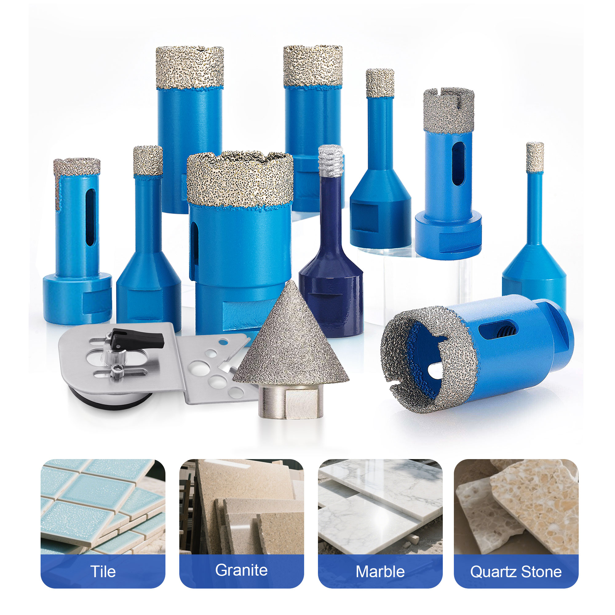 M14 Portable Diamond Core Drill Bit Alloy Steel Grinding Diamond Core Drill Bit For Granite