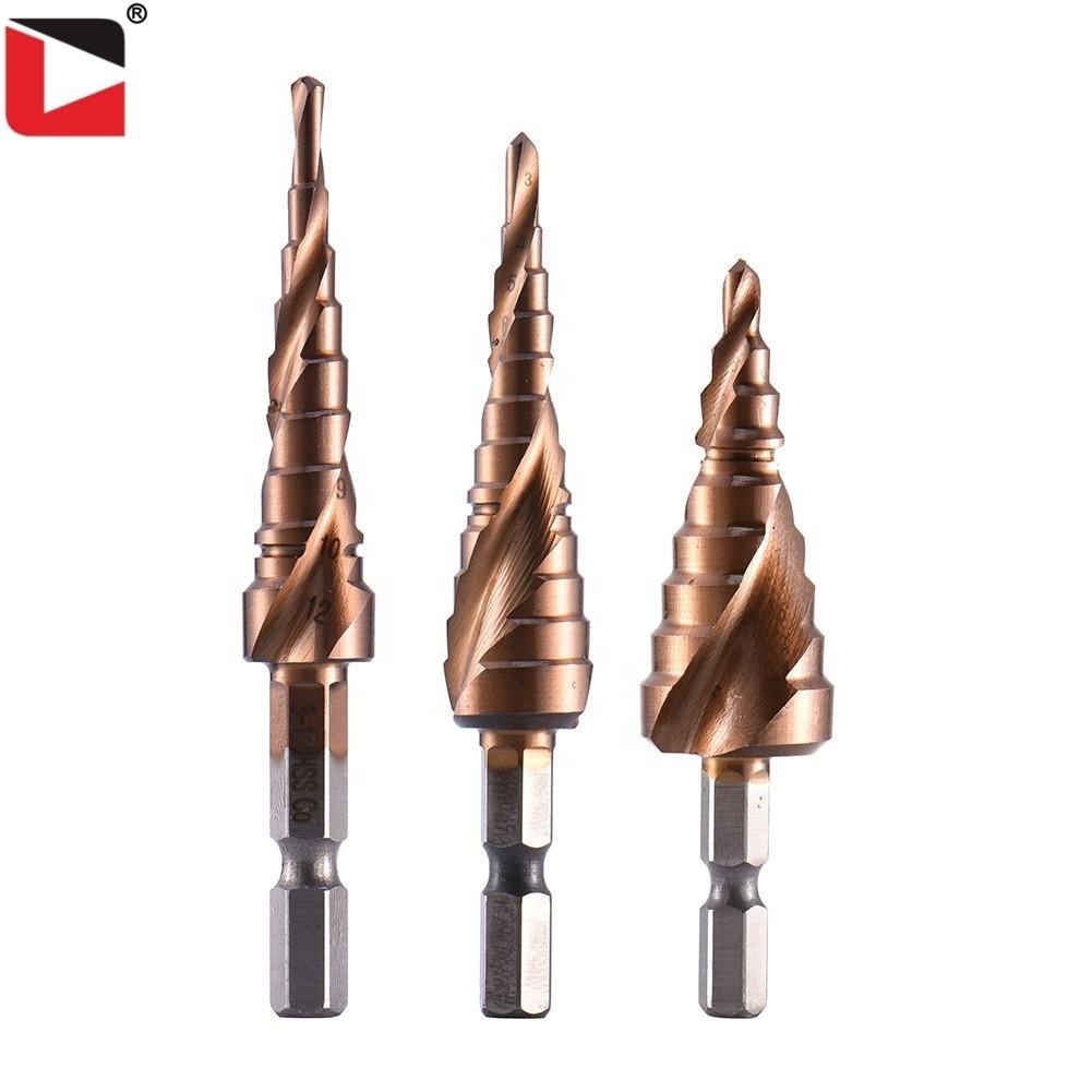 Good Quality Hss Cobalt Spiral Step Drill Bit Set for Power Tool