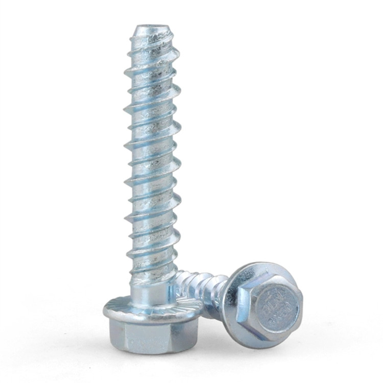 Large Diameter Self Drilling Anchor Self Tapping Concrete Screws Hexagon Flange Self Cutting Thread Anchor Bolt
