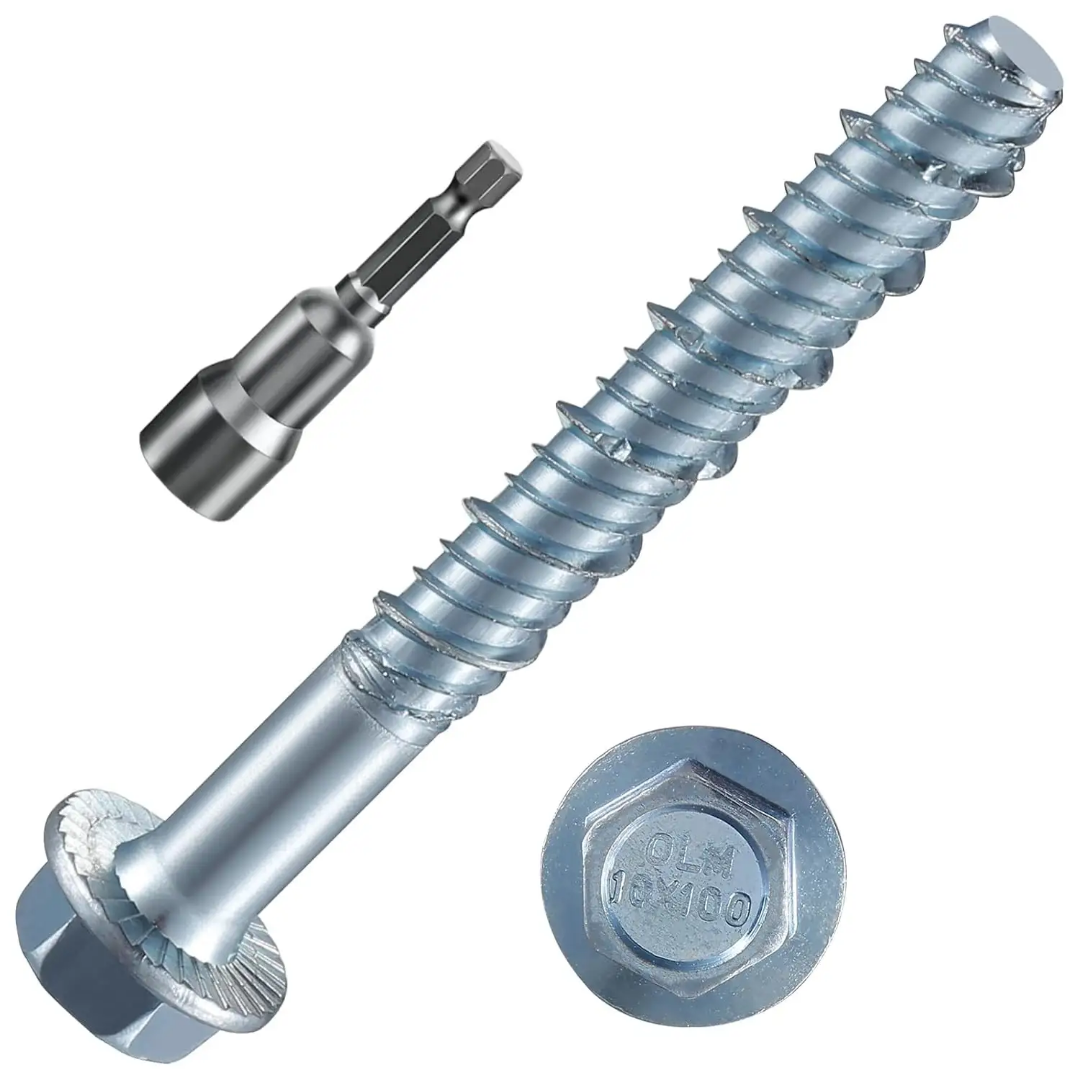 Hexagonal TEDUN FASTENER Carbon Steel Self-Drilling Anchor Bolts Self-Tapping Concrete Anchors Manufactured FASTENER