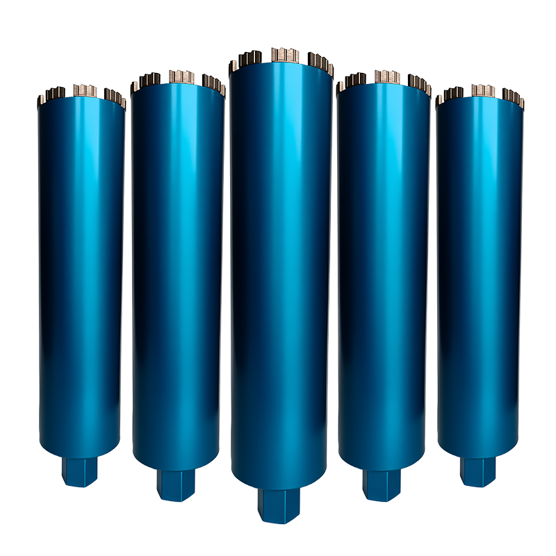 20mm-200mm Laser Welded Carbon Steel Wet Core Drill Bit Diamond Hole Saw For Reinforced Concrete