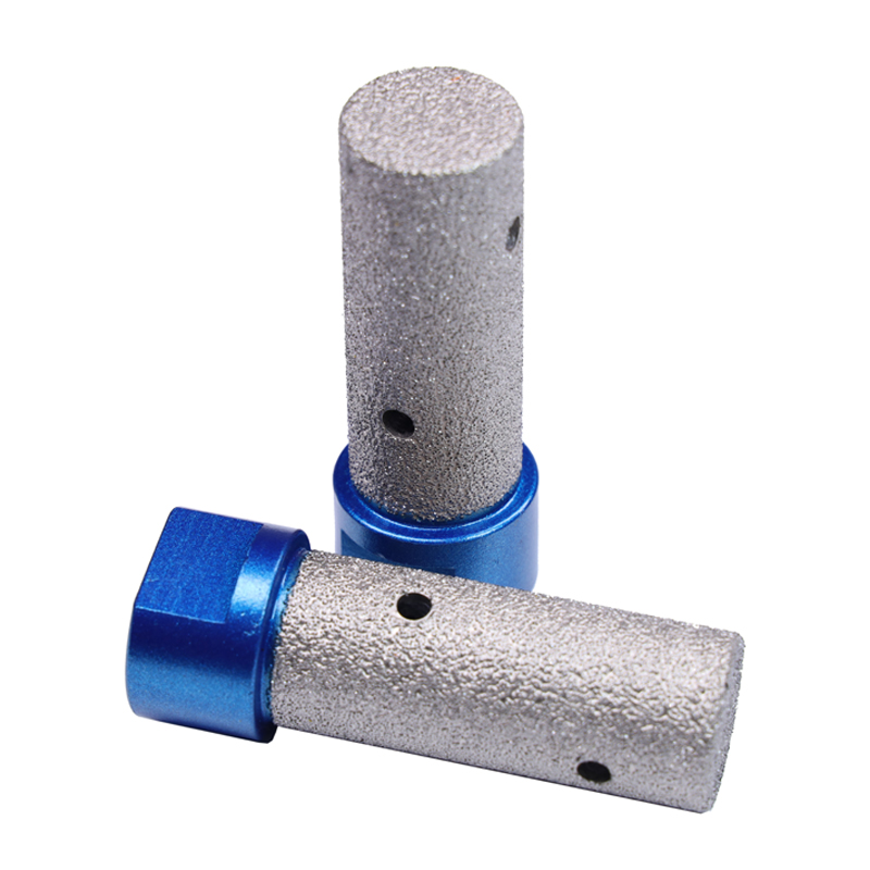 FN FN_QHMZZ M14 5/8-11 Core Drill Bit Vacuum Brazed Diamond Finger Bits Gravel 46# 40-50mm Working Length 60mm Total Length