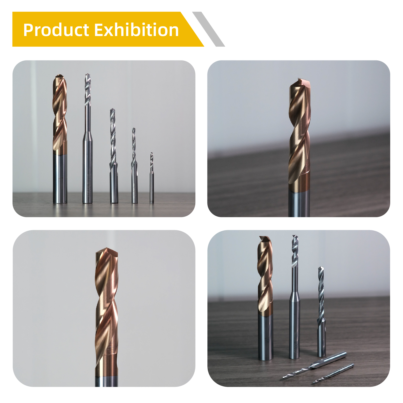 CNC Tungsten Carbide Twist Drill Bit High-efficiency Metal Steel Drilling HRC High Hardness ISO9001 Certified 2-3 Flutes Model
