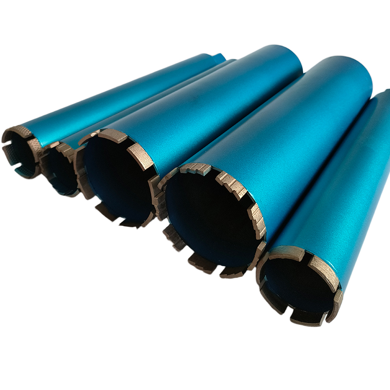 20mm-200mm Laser Welded Carbon Steel Wet Core Drill Bit Diamond Hole Saw For Reinforced Concrete