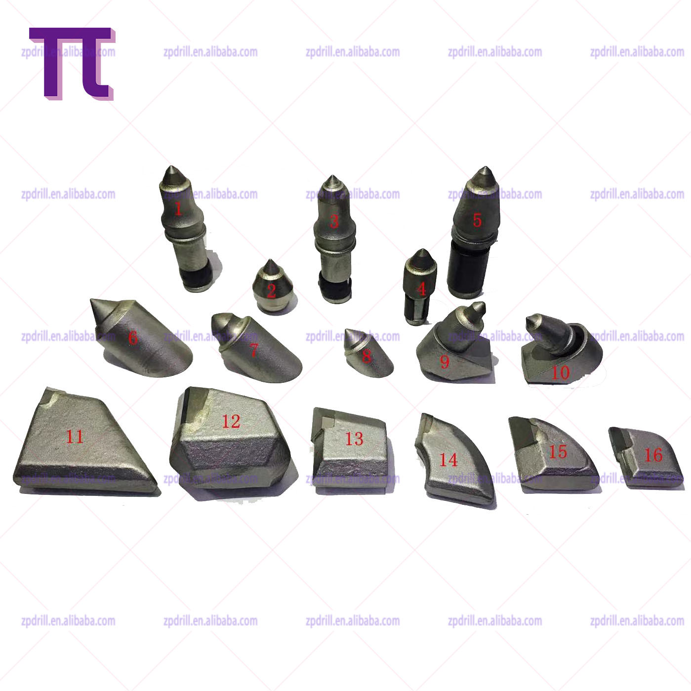 HDD Drilling Tools BR1 BR4 RT1 DT50 HDD Horizontal Directional Weld on Drilling Bits for Rock Reamer Weld-on Rock Drill Teeth