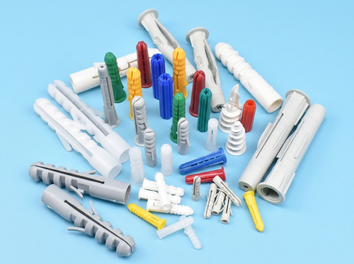 Transparent Fish-shaped Plastic Self Drilling Strong Wall Anchor Expansion Bolts and Plugs with M6 Thread and Conical Head