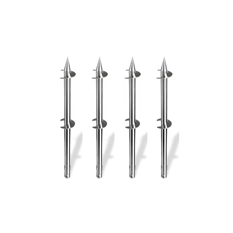 All Size Galvanized Multi-Helix Pile Ground Screw Anchor For Construction Of Wooden House Foundation Screw Pole