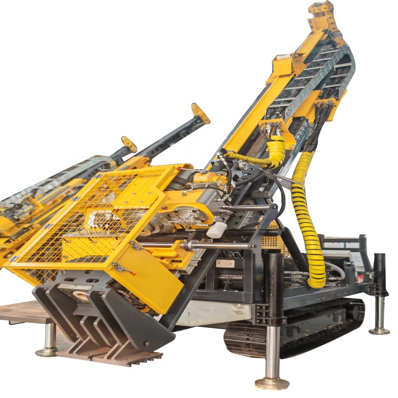 1200m Full Hydraulic Crawler Mounted Surface Core Drilling Rig Machine Gold Mining Crawler Mounted Drill Rig For Mines