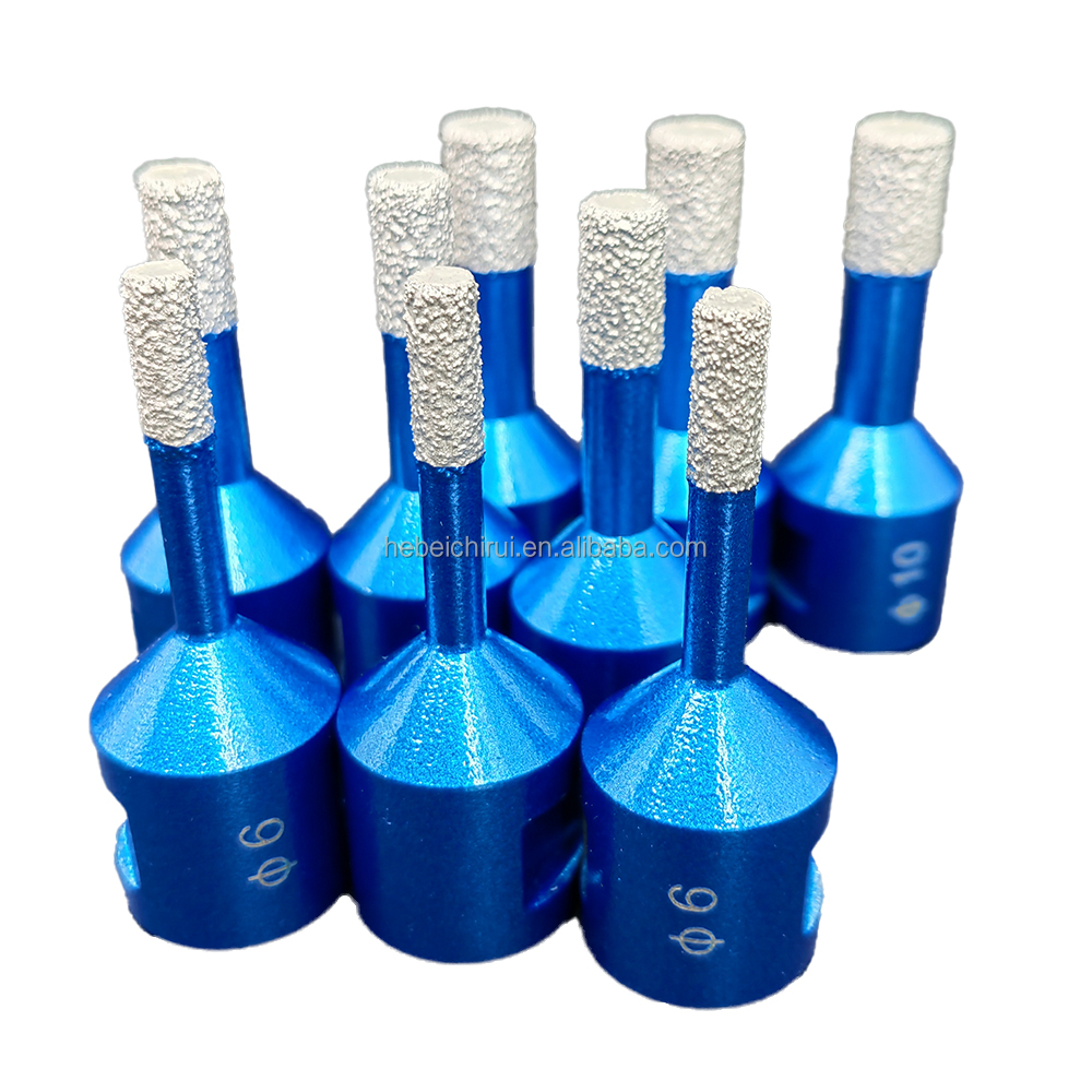 6mm Crown M14 Thread Vacuum Brazed Diamond Core Drill Bit for Marble Stone Porcelain Ceramic Tiles Hole Saw Cutter
