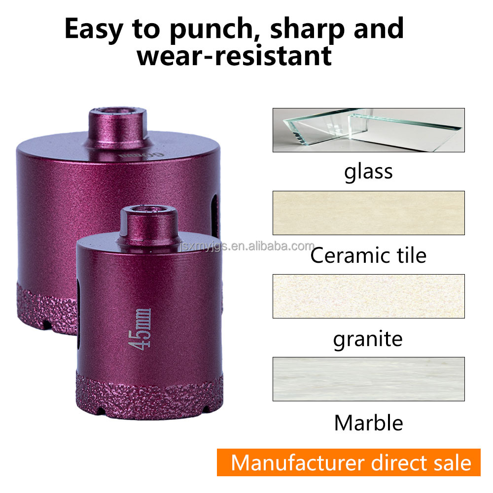 High Quality M10 Purple Series Diamond Core Drill Bit Is Suitable for Tile Drilling Decoration Processing