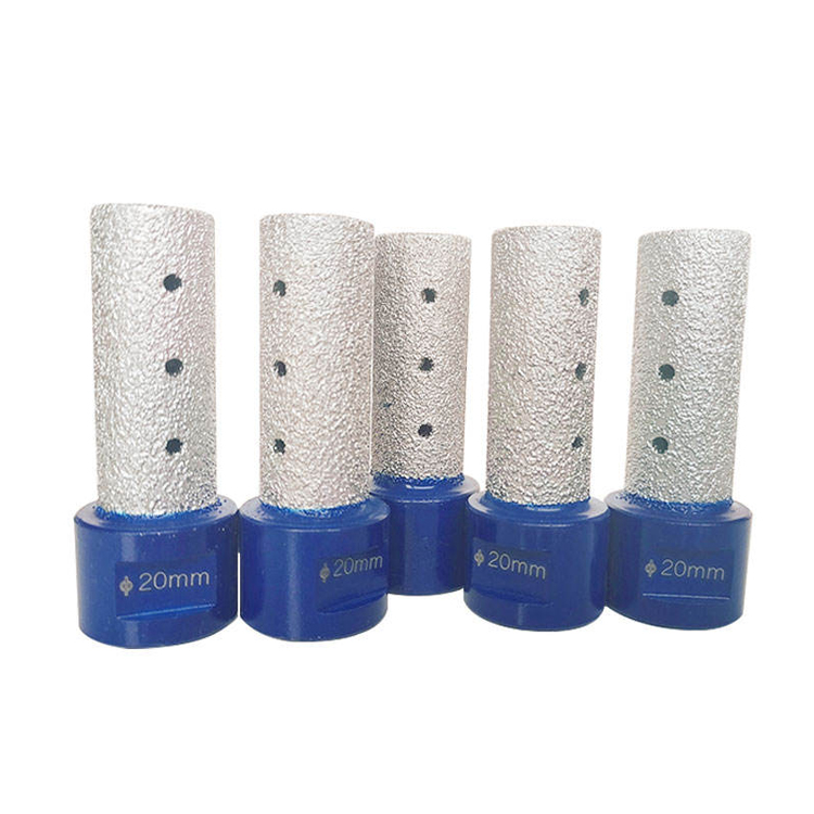 FN FN_QHMZZ M14 5/8-11 Core Drill Bit Vacuum Brazed Diamond Finger Bits Gravel 46# 40-50mm Working Length 60mm Total Length