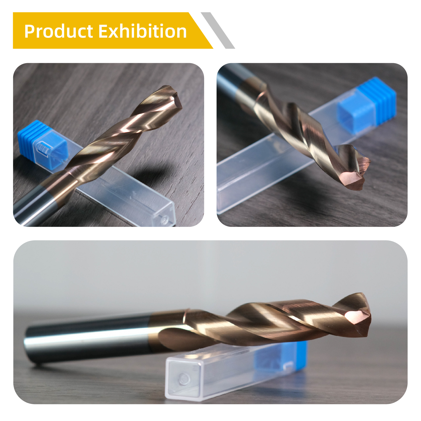 CNC Tungsten Carbide Twist Drill Bit High-efficiency Metal Steel Drilling HRC High Hardness ISO9001 Certified 2-3 Flutes Model