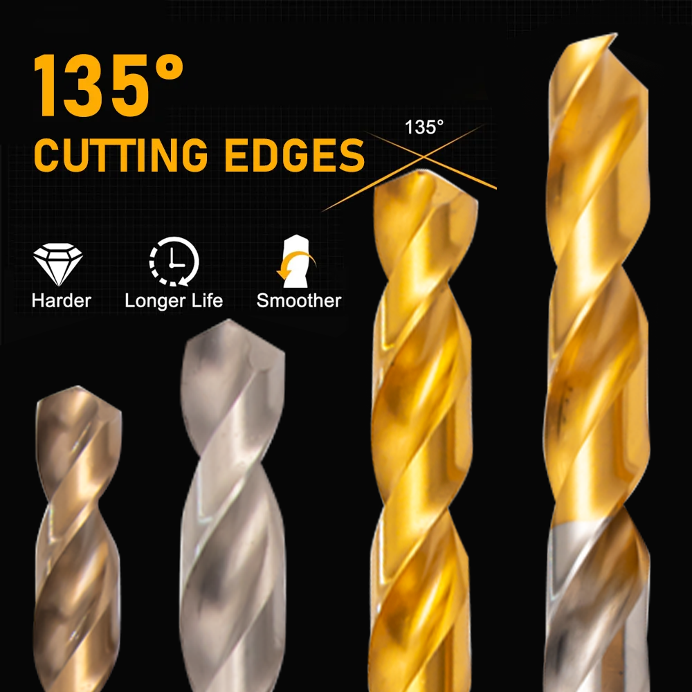 KIDEA Factory Industrial Quality Cobalt Twist Drill Bit in Inches M42 HSS Cobalt Drill Bit M35 for Hardness Steel Drilling