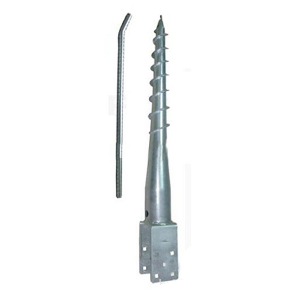 Heavy Duty Hot Dip Galvanized Q235 Ground Screw Anchor No Dig Helical Pile Earth Anchor Foundation For Solar Mounting System
