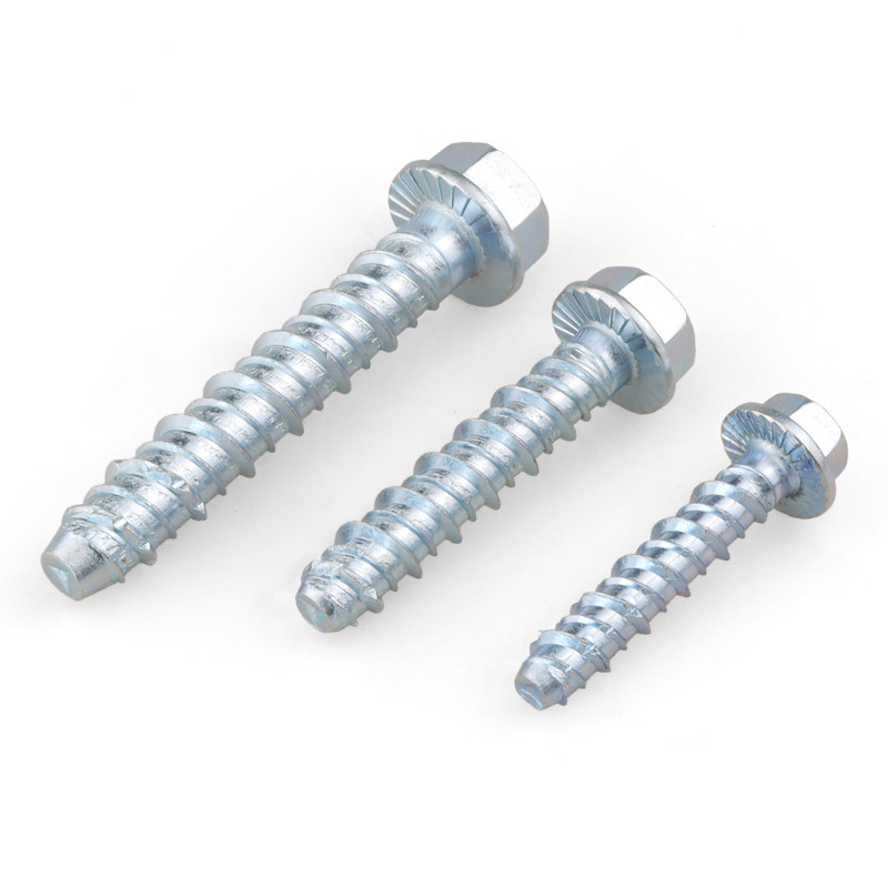 Hexagonal Flange Concrete Self-Tapping Galvanized High-Strength Anchor Bolt Self-Cutting Screw Wall Self-Drilling Expansion Nail