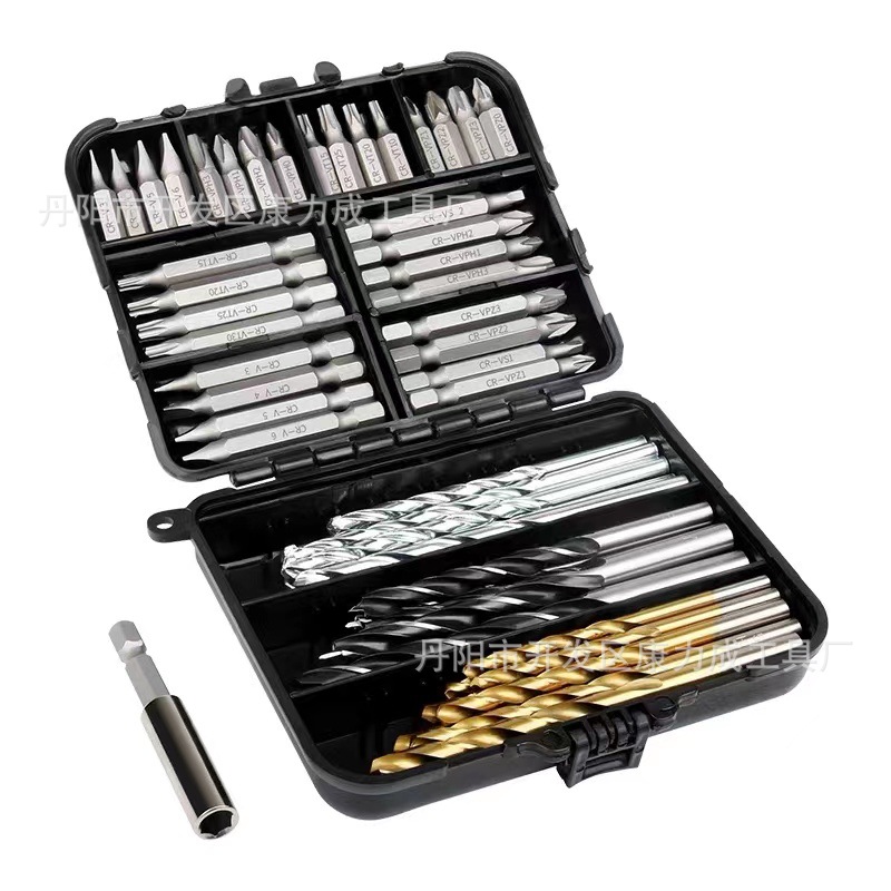 Wholesale Promotion HSS High-Speed Steel Multi-Purpose Drill Bit Set 6mm &amp; 8mm Diameter Screwdriver Bit Socket Mixed Kit