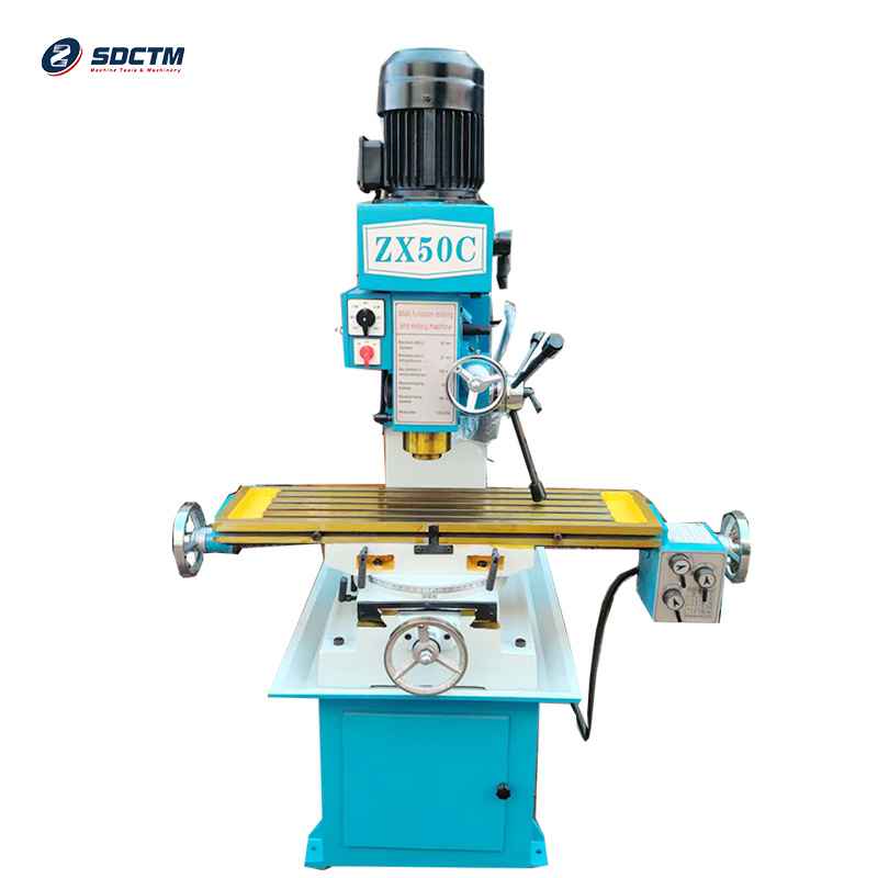 Factory Direct Sales Mini ZX50C Automatic Vertical Universal Milling Drilling Machine