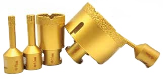 Diamond Core Drill Bit 5mm-150mm Ceramic Porcelain Tiles Marble Granite Hole Saw Drill Bit with 10mm Diameter