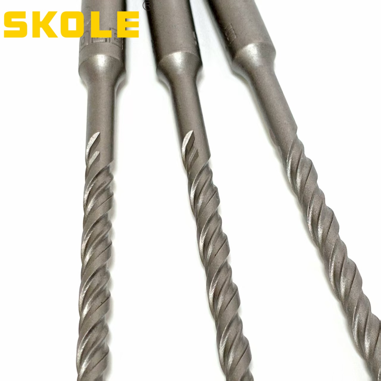 SDS Plus Hammer Drill Concrete Core YG8 Carbide Tip Double Flute 6mm Quick Change Drill Bit with 3-Year Warranty