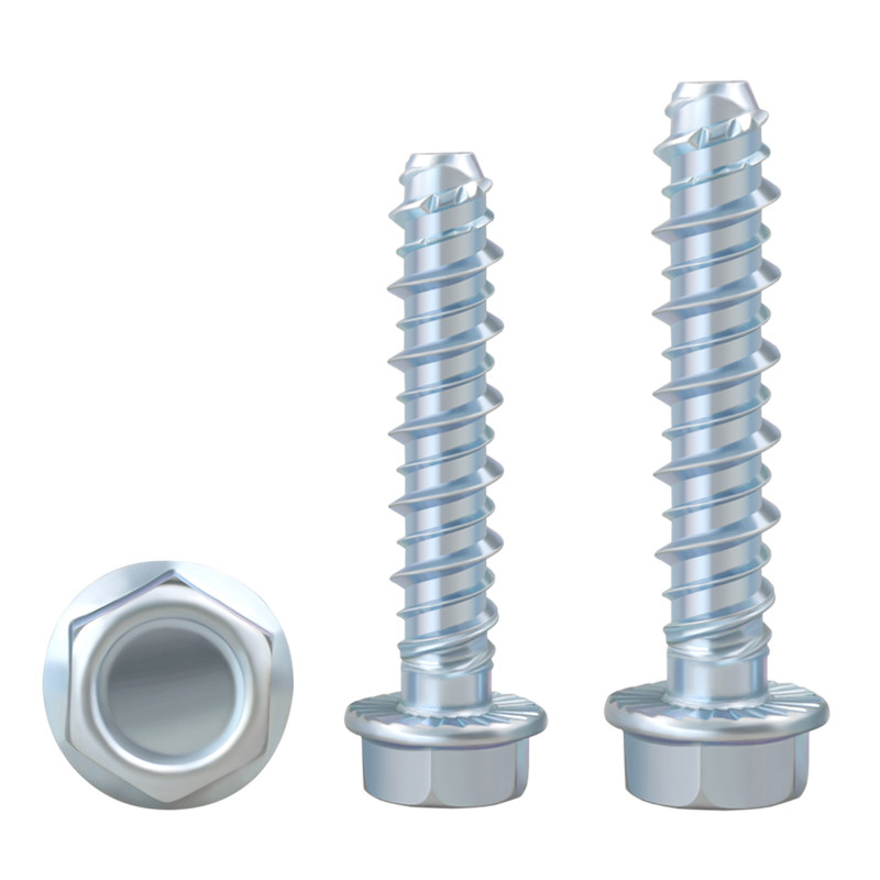 Hexagonal Flange Concrete Self-Tapping Galvanized High-Strength Anchor Bolt Self-Cutting Screw Wall Self-Drilling Expansion Nail