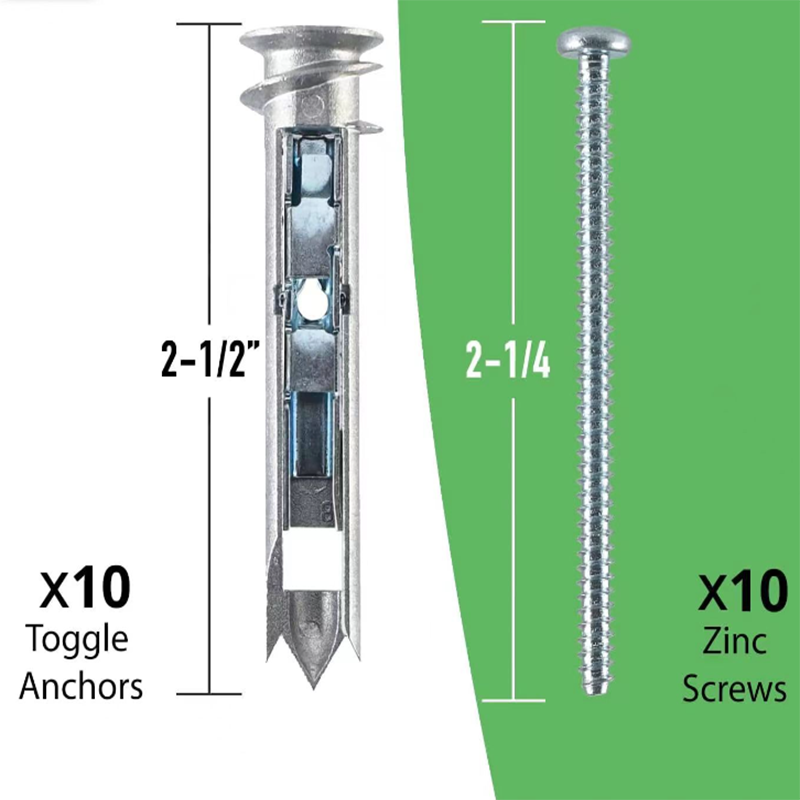 Steel Expansion Anchor Drywall Toggle Anchor Bolts Heavy Duty Self-Drilling Anchor