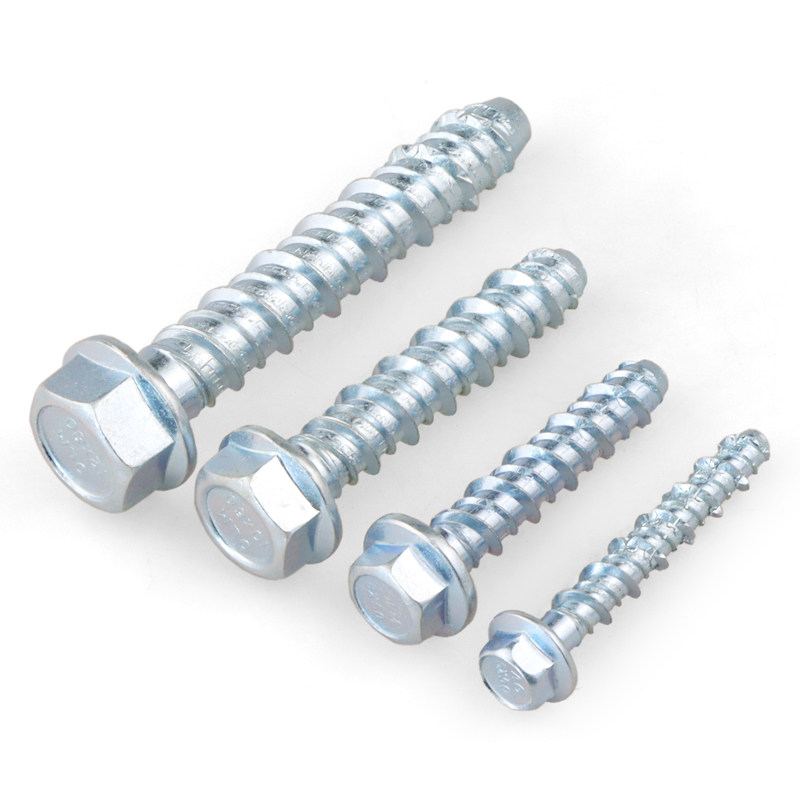 Hexagonal Flange Concrete Self-Tapping Galvanized High-Strength Anchor Bolt Self-Cutting Screw Wall Self-Drilling Expansion Nail