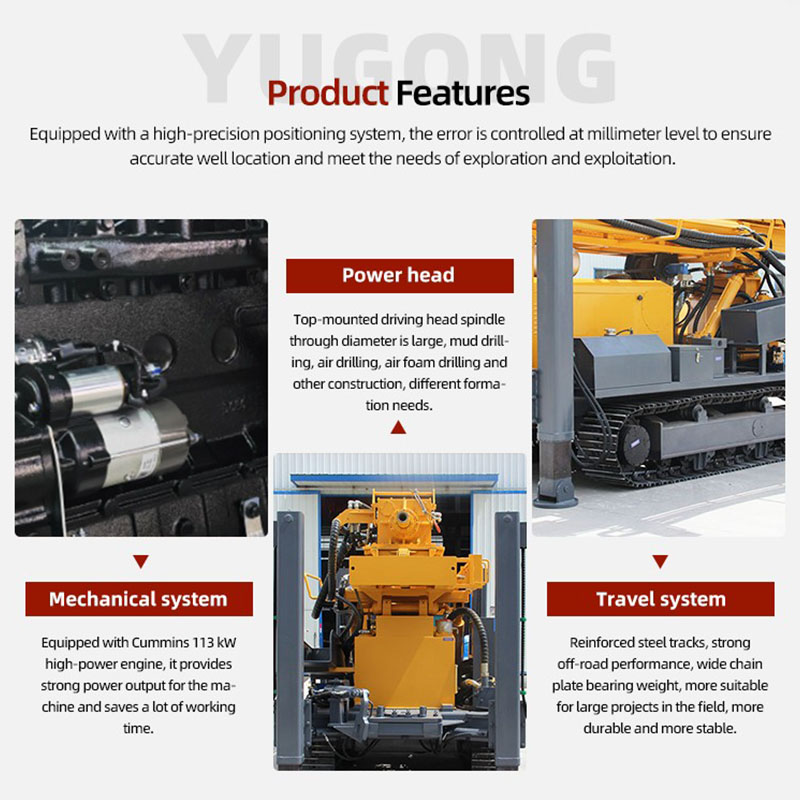 Water Drilling Machine Depth 200m 350m 500m 1000m Deep Water Well Drilling Rig For Well Drilling Machine For Sale