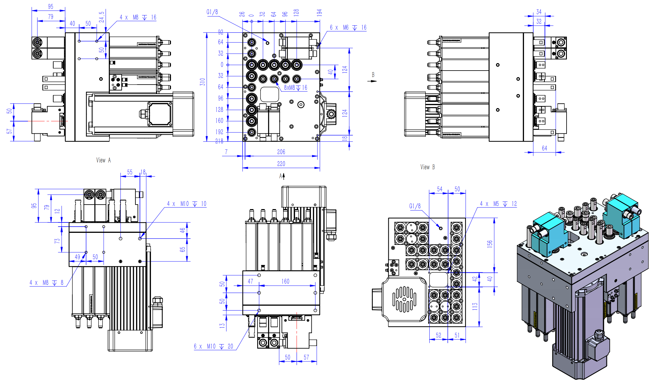Boring heads HQP-V9H4F8L