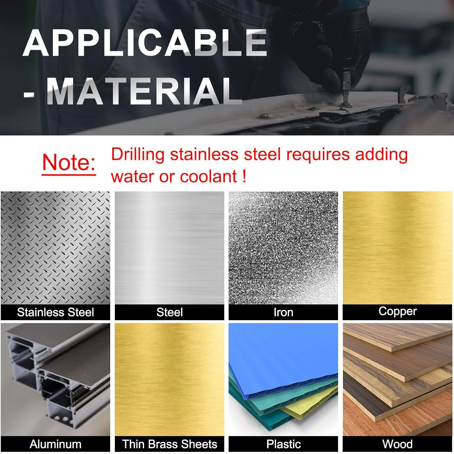 Reduced Shank 3-Flat M35 5% Cobalt HSS Twist Nitriding Black 118&deg; Bits For Hard Metal Stainless Steel 16.5mm Drill Bit 12mm