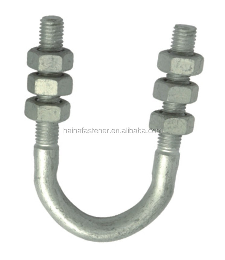 Wholesale High Quality Double End Special U-Shape Anchor Bolt With Nuts And Washer U Bolt