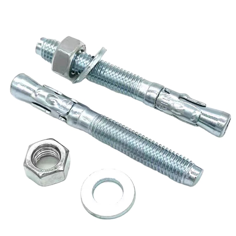 Mild Steel Q235B Q235 Nickel Plating Chromate Plated Screw Type Expansion Anchor Bolts Wedge Anchor