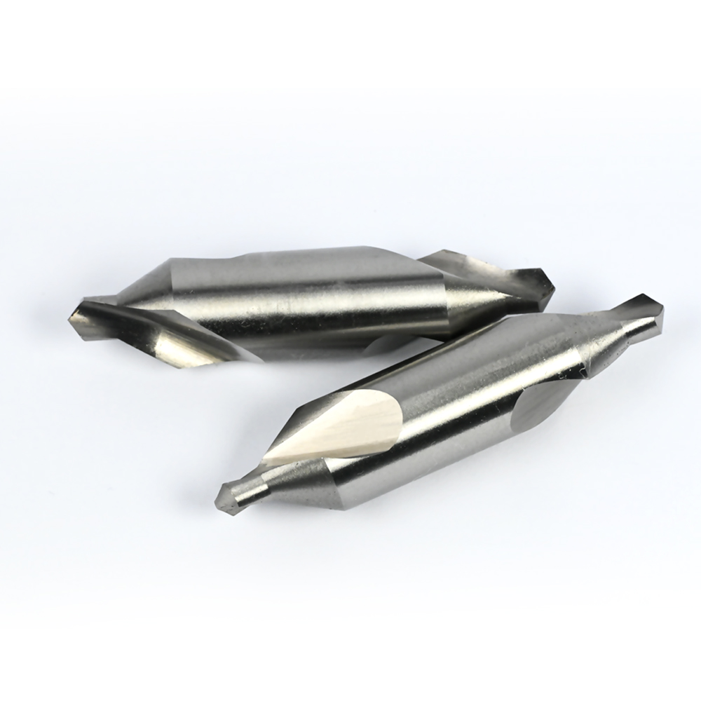 120 Degree HSS Center Drill Bits Types B 1/1.5/2/2.5/3/3.15/4/5/6.3mm Bright Uncoated Steel Drilling OEM Customized Factory