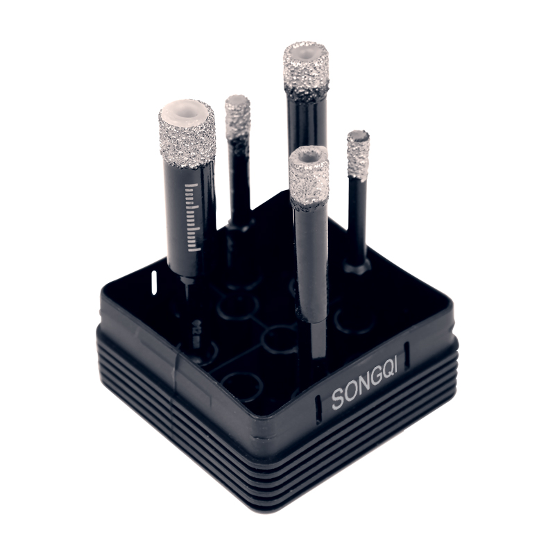 SONGQI Dry Drilling Diamond Core Drill Bits Hole Saw for Porcelain Granite Tile 5mm/6mm/8mm/10mm/12mm