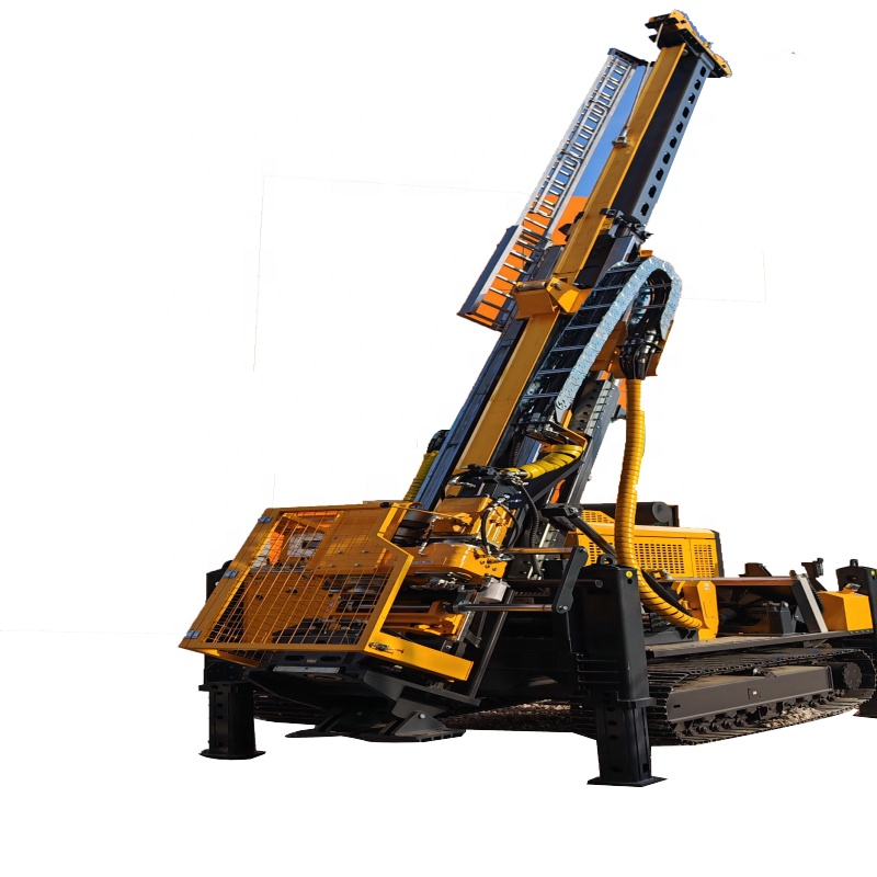 1200m Full Hydraulic Crawler Mounted Surface Core Drilling Rig Machine Gold Mining Crawler Mounted Drill Rig For Mines