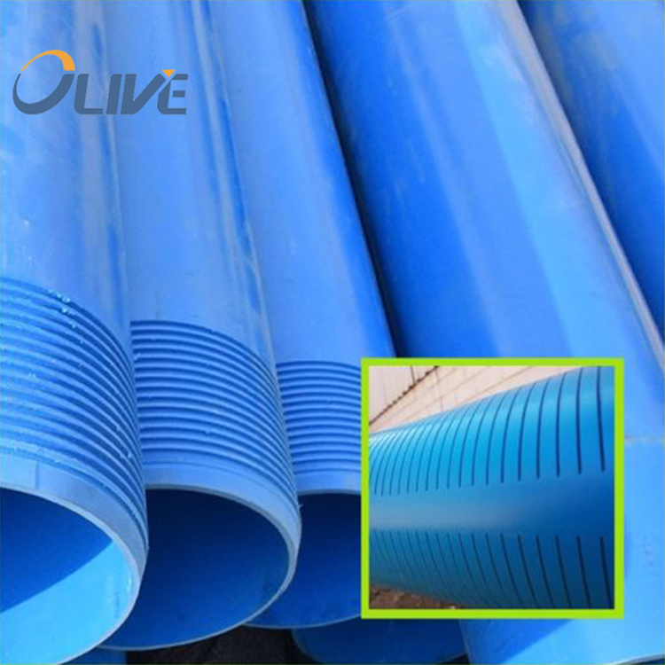 63mm 140mm Diameter Water Well Screen Casing UPVC Deep Well Drilling Threaded SCH40 5 Inch Casing Pipe