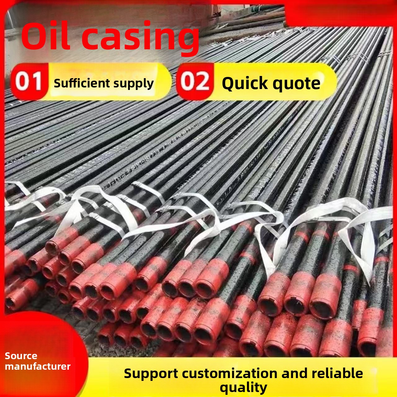 Yudong Black Seamless Carbon Steel Pipe for Oil Gas Casing High Quality Steel Piping with 1 Year Warranty Machinery for Report