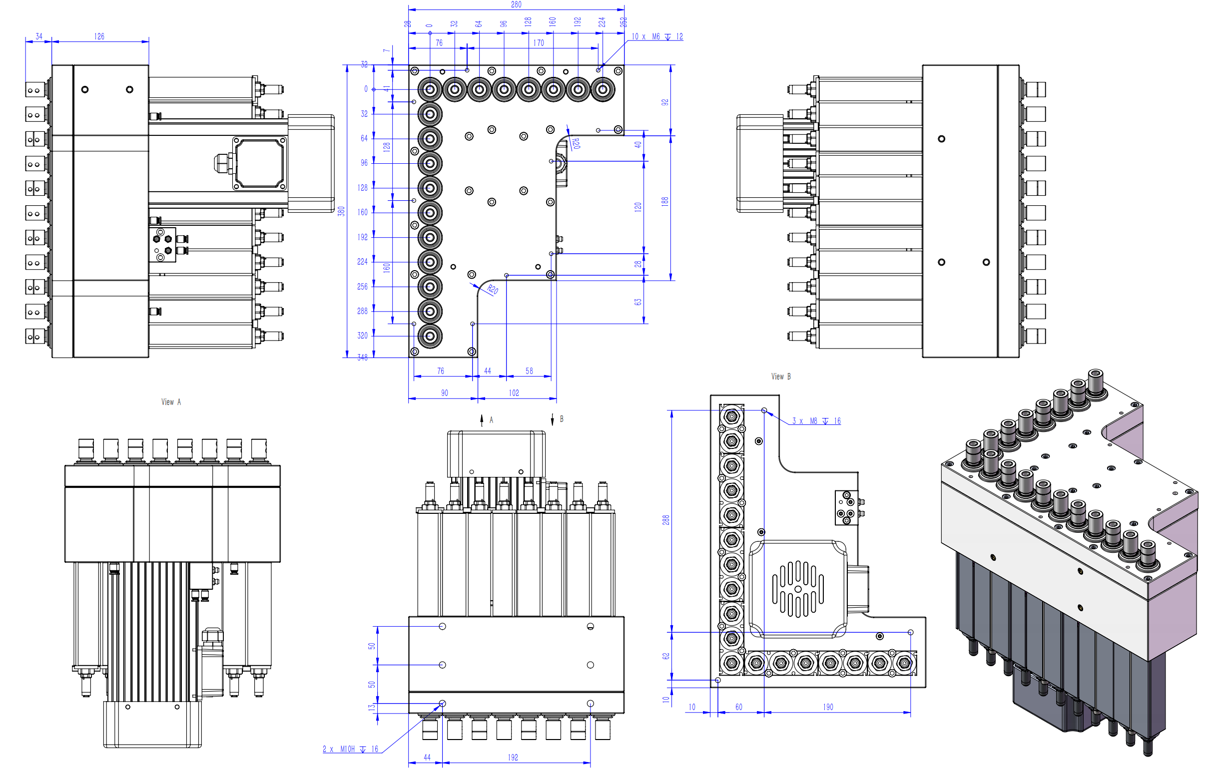 Boring heads HQP-V18