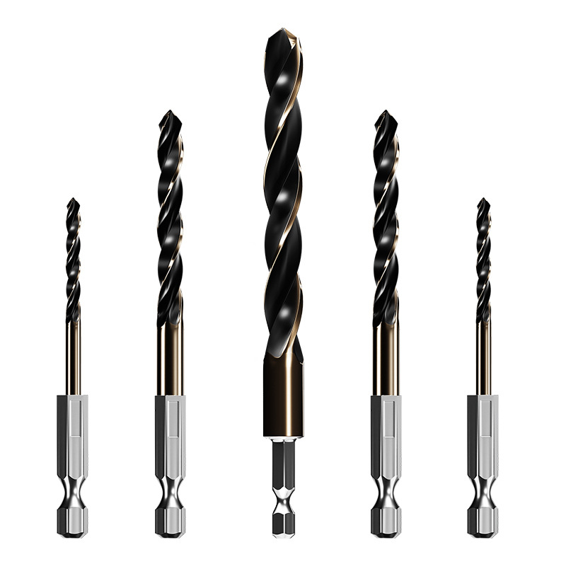 High Quality High Speed Steel Countersink Drill Bit Set Metal Drilling Hex Handle Black Oxide Finish High Efficiency