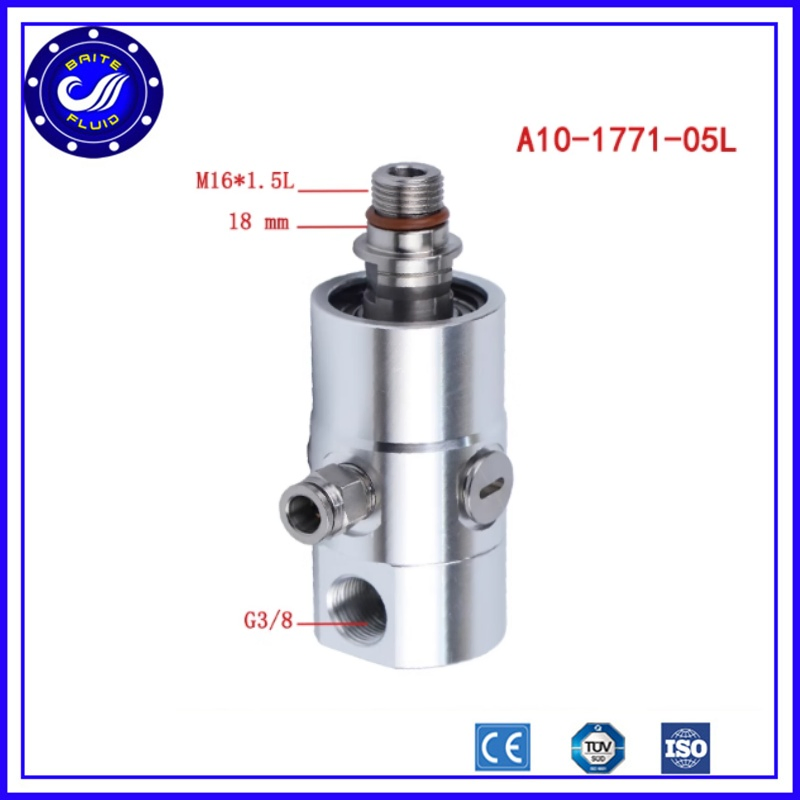 Replacement Rotoflux Rotary Joint A10-1771-05L for Machine Tool Center Water Outlet High-Speed Spindle Rotary Joint