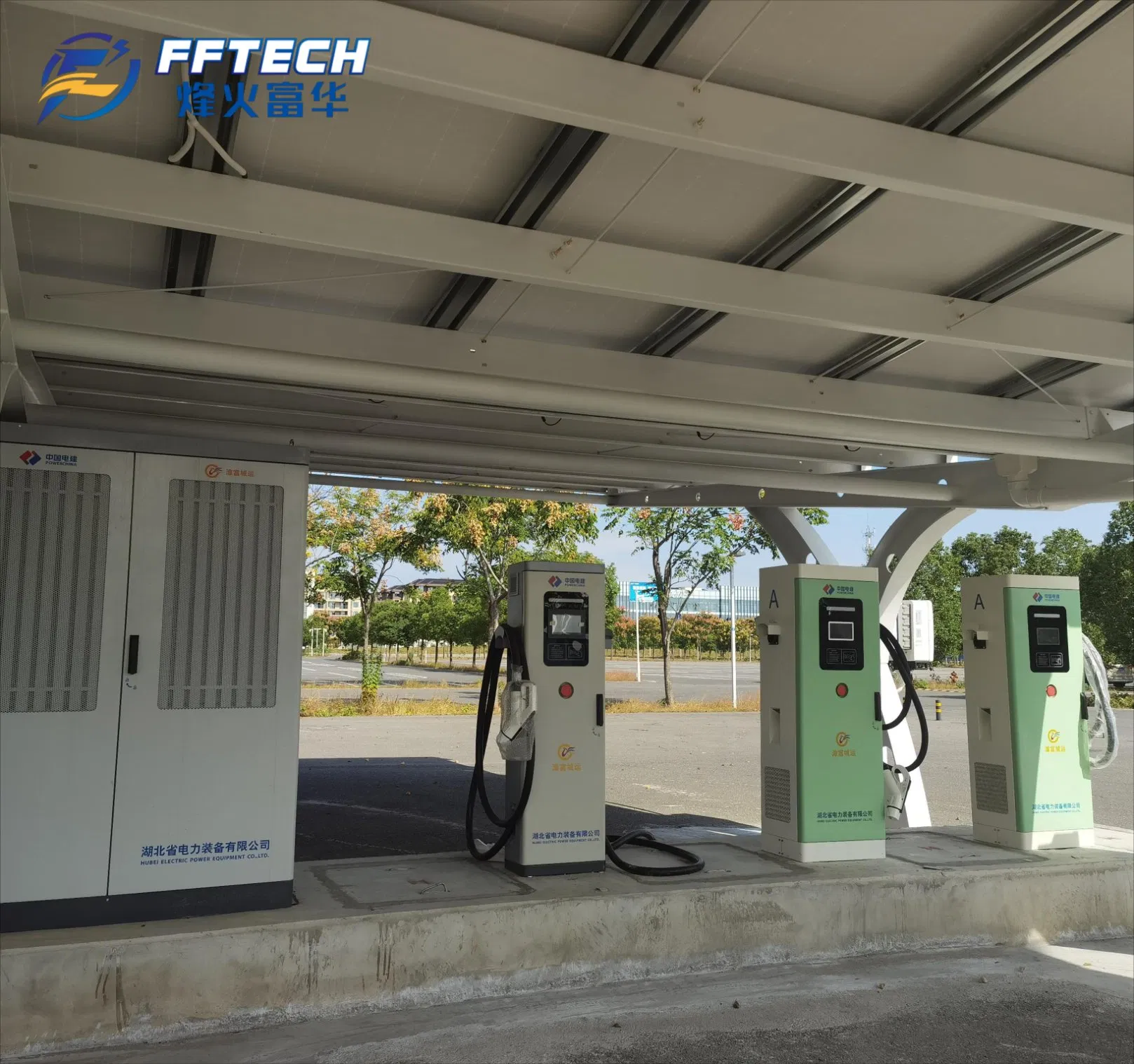 High-Power Commercial EV Charging Station for Parking Facilities