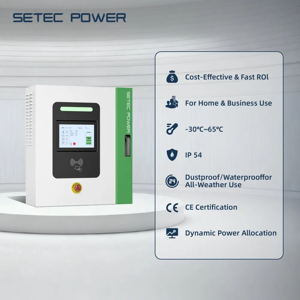 Home Level 3 Fast Ev Charger Station 10-60kW Wall-Box DC Electric Vehicle Charging Station