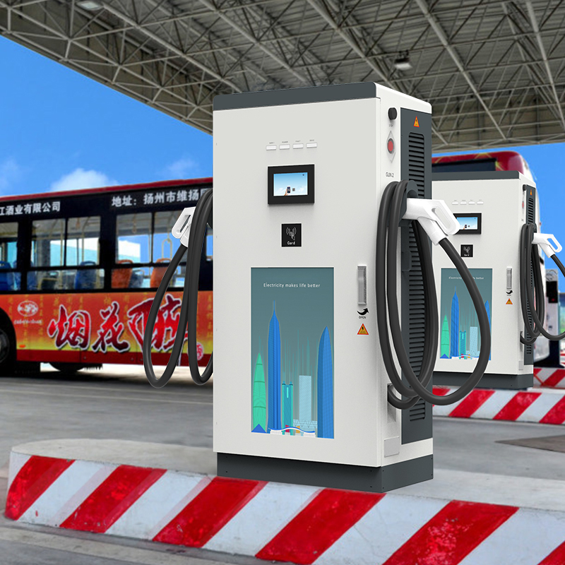 Electric Car DC Fast Charger 160kw Double Guns EV Charging Station