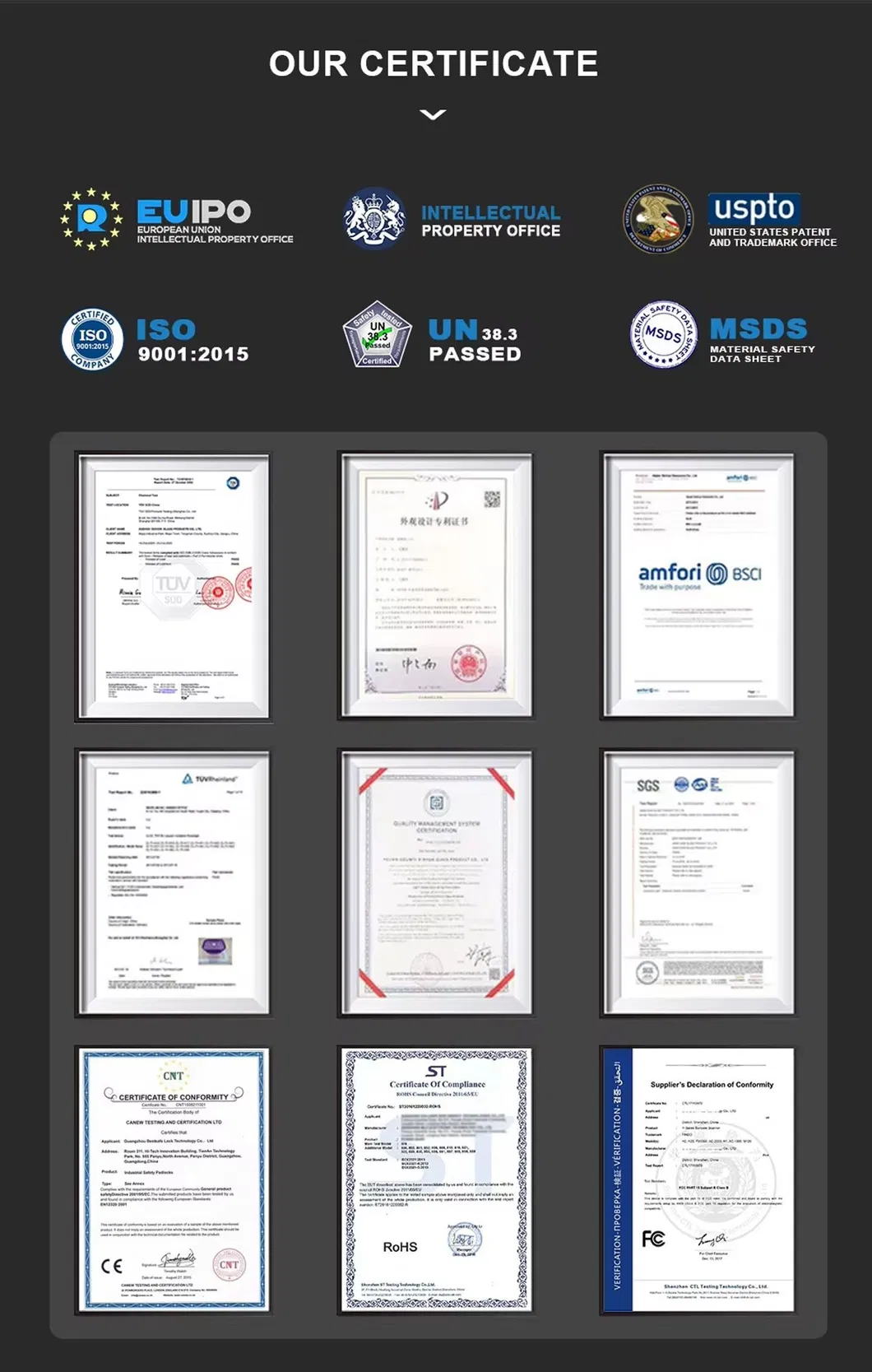 Product Certifications