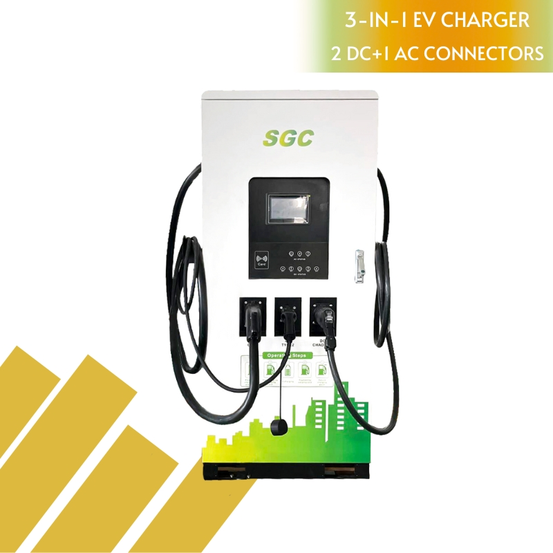 Industrial-Grade Triple Standard Fast EV Charger with 240kw DC CCS2/GB/T for Fleet Use Charging Station