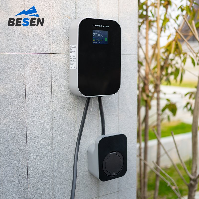 3 Phase EV Home Charger 22kw Charging Station for Car Tesla with Type 2 Outlet