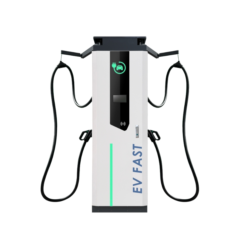 Public 60kw Dual Guns CCS2 Chademo DC EV Charging Station with Ocpp1.6 Carregador De Bateria De Carro