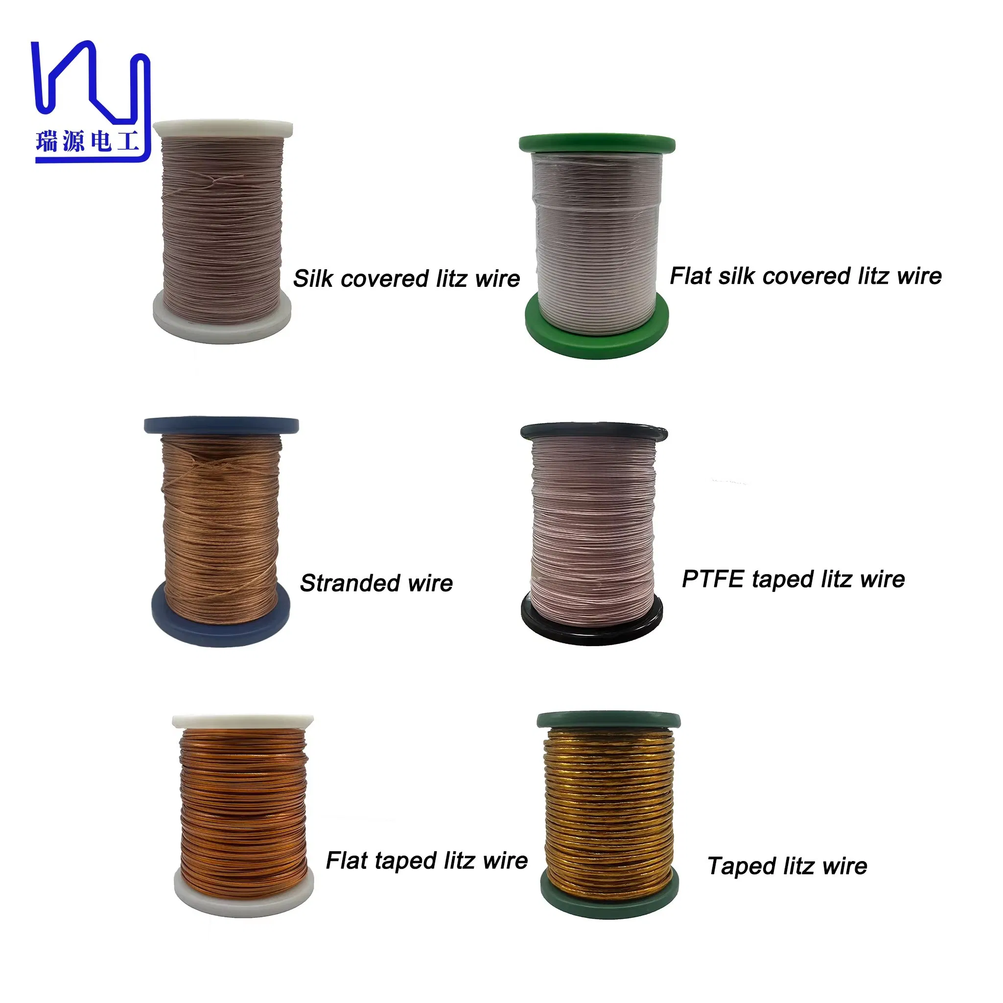 Custom Ftiw 0.08mm*1700 ETFE Coated Strand Litz Wire for Transformer